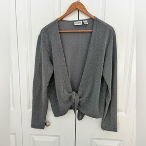 Chicos Travelers shimmer shrug top cardigan size 2